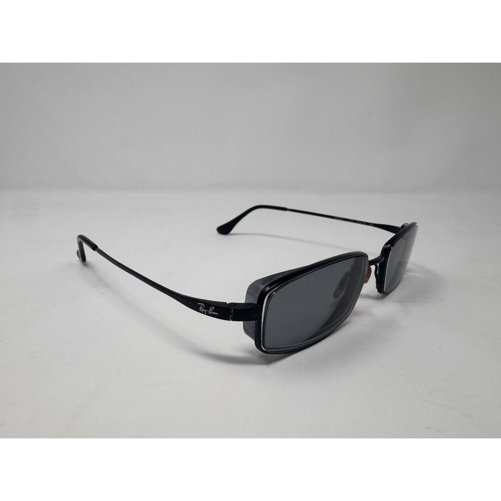 Ray-Ban Black Rectangular Sunglasses - Picture 4 of 12